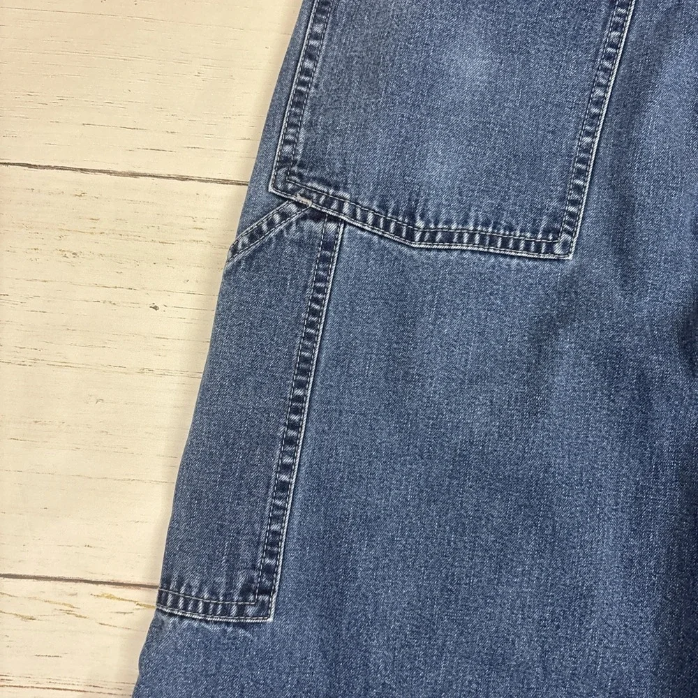 Levis SilverTab Carpenter Jeans Vintage Mens 31x34 Blue Denim Relaxed Zip Fly